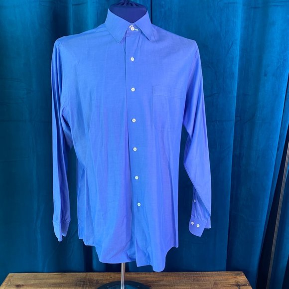 Brooks Brothers Other - Brooks Brothers Cotton Dress Shirt Solid Blue